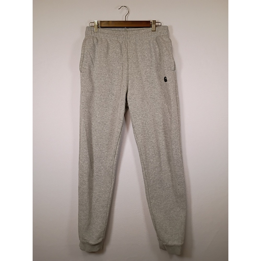 Workwear Carhartt Mens Small Gray Relaxed Fit Fleece Jogger Sweatpants BN5307-M